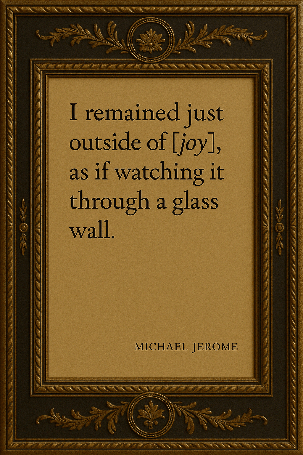 A reflection from Letters of Us